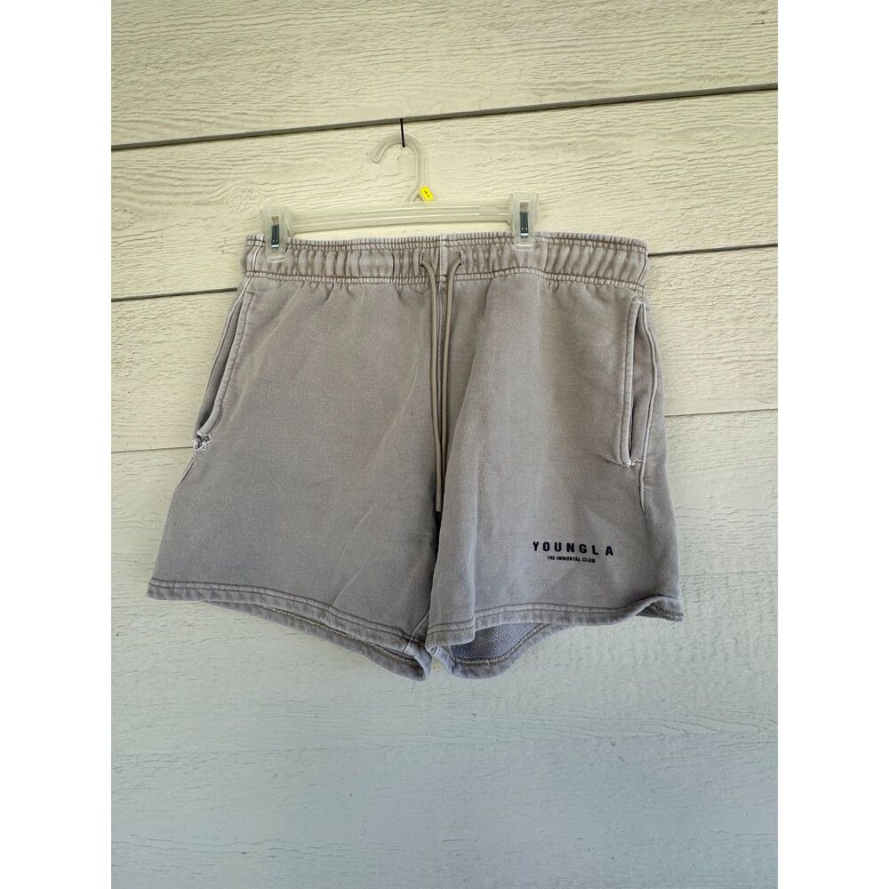YoungLA 152 The Immortal Club French Terry Gym Sweat Shorts, Men's Size XL